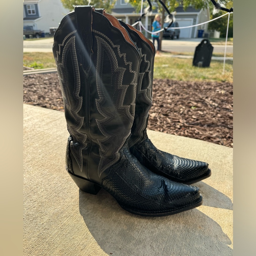 Dan Post Black Heeled Boots